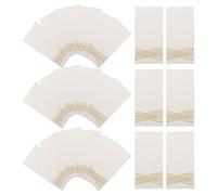 LIFKICH Serviettes de Table Jetables Motif Vague Dorée Pliables 25 Pièces 20 X 10 CM pour Cocktails et Fêtes d'Anniversaire Absorption Pratique