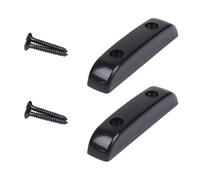 LIFKICH Sets de Repose-pouces en Plastique Noir, Protège L'instrument Main Lot de 2 Maintient la Position Correcte des Doigts pour Guitare Basse