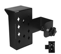 LIFKICH Support de Porte pour Sonnette Vidéo Ring Anneau de Montage en Métal Abs Noir, Installation sans Perçage Facile, pour Appartement et Maison Intelligente