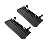 LIFKICH Support de Rangement pour Chevalet en Plastique Noir 2pcs, Plateau Amovible Rectangulaire Construction Robuste et Stabilité Améliorée, pour Sorties de Dessin