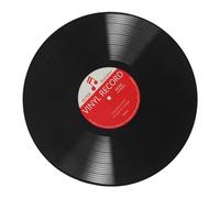 LIFKICH Tapis Rond Vinyle à Motif Disque en Polyester, Lavable et Antidérapant, de Bruit, Cuisine et Studio de Musique Rétro