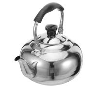 LIFKICH Théière en Acier Inoxydable Poignée Antidérapante et Anti-brûlure avec Passoire Amovible Bouilloire Compacte Élégante Cuisine et Bureau