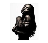 LIFKNVN Affiche murale moderne et tendance avec musique rétro Sade, en noir et blanc, pour salon, bar, décoration, 50 x 70 cm, sans cadre