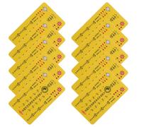 LIFKOME 10 Cartes Amulette Chinoises Tai Sui Jaunes en PVC, Légères et Portables, pour Poche ou Carnet, Protection Forte et Bénédiction Spirituelle