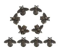 LIFKOME 10 Pièces Boutons de Meuble Abeille Rétro en Alliage, Or | Petite Taille, Structure Simple, Usage Polyvalent, Finition Délicate, pour Commode et Armoire