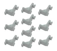 LIFKOME 10 Pièces Clip de Séparation pour Congélateur, Support Réglable | Plastique Blanc, Installation Facile et Format Compact, pour Unité Frigorifique, Pièce de Rechange Robuste