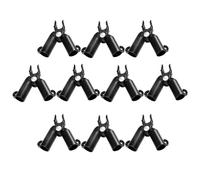 LIFKOME 10pièces Connecteurs Ajustables pour Plantules Résistants Plastique pour Tuteurs Jardin avec Fixation Poteaux