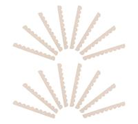 LIFKOME 16 moulures festonnées en bois brut, bordure décorative à faire soi-même, 16 pièces, pour cadres photo et étagères, sans finition, pour chambres et salons, 20 x 2 x 0,3 CM