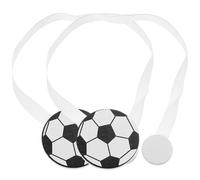 LIFKOME 2 pièces Embrasses de Rideaux Décoratives Football Attache Rideau Créative sans Perçage pour Chambre Salon et Bureau Style Cartoon