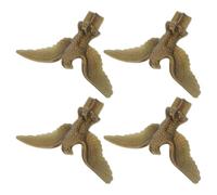 LIFKOME 4 Pièces Ornement Tête D’Aigle pour Mât de Drapeau, Plastique Or | Décor de Partie Supérieure Extérieure, Pièce Unique, Forme Classique et Élégante