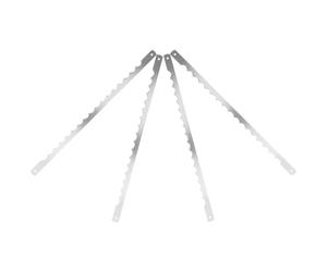 LIFKOME 4pcs Lames de Coupe en Acier Inoxydable Design Dentelé Antiadhésif, Accessoires de Remplacement pour Machine, pour Trancher Cakes et Toast Lors Cuisson