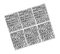 LIFKOME 6 feuilles Autocollants Lettres et Chiffres Noir pour Décoration Chambre et Salle de Classe Stickers Muraux DIY pour Boîte Aux Lettres et Surface Lisse