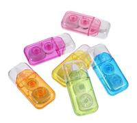 LIFKOME 6 Pièces Ruban Correcteur Portable en Plastique Présent | Format Compact pour Trousse, Application Facile sans Séchage, Bande Blanche Adaptée aux Fiches et Papiers Photo