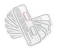 LIFKOME 6pièces Cartes de Test UV Uvc Ultra Détection Portable et Précises Papier Sensible aux Rayons Ultraviolets Adaptées pour Test de Lunettes de Soleil et Ampoules UV