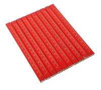 LIFKOME 72 Pièces Crayon de Charpentier Rouge Octogonal en Bois | Marquage Stable Surfaces Rugueuses, Antiroulis, Résistant aux Chutes, pour Bois et Briques