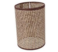 LIFKOME Abat-jour Tissé en Rotin Naturel E14/e27, Abat-jour pour Lampe de Table et Lampadaire, Design Rustique, Diamètre 10, Compatible Chambre et Salon, Éclairage Doux et Décoratif