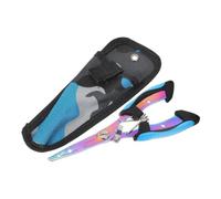 LIFKOME Acier Inoxydable Pince de Pêche Portable Multifonction | Poignées Antidérapantes, Dents Crantées, Prise Sûre sous L’eau, Outil Pratique pour Entretien du Matériel et Hameçons