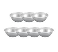 LIFKOME Aluminium Argenté Moule à Tarte Demi-sphère 9 Pièces | Conductivité Thermique Rapide, Nettoyage Facile, Cuisson Homogène, Dîner Familial, Desserts de Banquet
