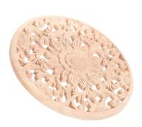 LIFKOME Applique en Bois Brut Appliques Murales en Bois Ronde Kaki Sculpture Main Effet Décoratif pour Décoration Murale et Décoration Intérieure