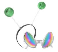 LIFKOME Bandeau Lunettes Antennes Extraterrestres 1 Set Accessoire Déguisement Festif Confortable