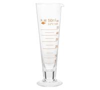 LIFKOME Bécher Doseur en Verre 50 Ml Résistant la Corrosion avec Échelle Graduée, Prévient les Éclaboussures, pour Laboratoire et Expériences de Chimie