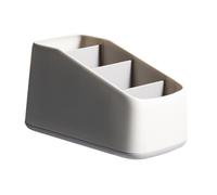 LIFKOME Boîte de Rangement en Plastique à Quatre Compartiments Surface Lisse, Design Compartimenté Raisonnable, pour Télécommandes et Cosmétiques Bureau ou Chambre
