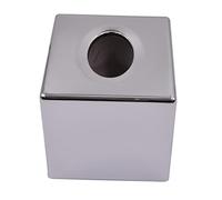 LIFKOME Boîte en Carton en Abs pour Usage Domestique et Commercial Carrée Chromée Boîte à Mouchoirs Design Élégant et Fonction Cache
