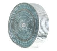 LIFKOME Carreaux Argentés en Fibre de Verre Miroir Disco Boule Adhésif Autocollants Muraux Imperméables Reflets Lumineux Éclatants pour Décoration Intérieure et Salle de Bain