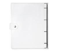 LIFKOME Classeur Protège et Décore Vos Carnets de Notes en Plastique Transparent Couverture de Cahier à Reliure Plastique pour Usage au Bureau Présent