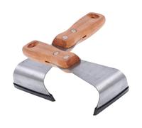 LIFKOME Couteaux pour Arbres Fruitiers en Bois et Acier, 2pcs, Outil Bords Lisses et Arrondis pour Couper L'écorce et Gratter en Jardinage