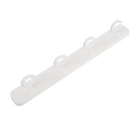 LIFKOME Crochet coulissant cuisine en acier 30 cm blanc antirouille, support sans perçage pour organisateur mural multifonction adapté aux comptoirs et porte-tasses