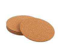 LIFKOME Dessous de Plat en Liège Coussin pour Pot de Fleurs Rond en Liège Recyclables et Imperméables et Film PP, Lot de 5 Pièces pour Plantes de Jardin pour Jardinage DIY