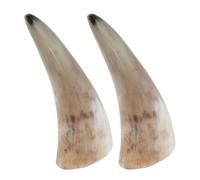 LIFKOME Ensemble de 2 Tasses en Cuivre Pur en Corne Vintage, Œuvre D'art Unique pour Boire Vin, pour Décor de Table et Soirées à Thème