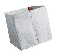 LIFKOME Feutre Panier de Rangement, pour Bureau, Portable et Sol | Design Ouvert, Base Plate et Stable, pour Salle de Bain et Fournitures, Couleur Gris Foncé