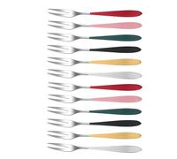 LIFKOME Fourchettes à Dessert en Acier Inoxydable 12pcs, Fourchettes à Fruits Polyvalentes pour Apéritif et Banquet, Vaisselle Classique sans Bavure