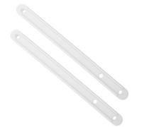 LIFKOME Glissières pour Tiroirs Blanches en Plastique, Lot de 2pcs, Rail Coulissant 180mm, Design Convivial et Longue Durée pour Tiroir de Commode et Clavier