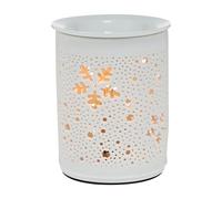 LIFKOME Lampe à Parfum Pratique Ronde Creuse en Céramique Fête Halloween | 25 W, Prise Eu Ac220-240v, pour Huiles Essentielles et Cire Fondue
