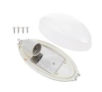 LIFKOME Lampe Antidéflagrante Résistante la Vapeur et Anti-buée en Plastique Blanc 3w Vis de Fixation Incluses pour Sauna et Hammam