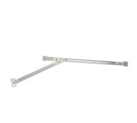LIFKOME Limiteur D'ouverture de Fenêtre sans Perçage en Acier Inoxydable Argenté, Réglable, Résistant la Rouille, Angle Large Jusqu'à 135°, Cuisine et Appartement