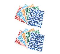 LIFKOME Lot De 10 Autocollants Vinyle Lettres Et Chiffres Rouge, Bleu Clair, Orange, Vert Foncé, Bleu Foncé Pour Scrapbooking Diy, Décoration Journaux Et Fournitures D’art Créatif