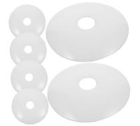 LIFKOME Lot de 6 Rosaces Suspendre Lumineuse 50mm Blanc, Cache-ampoule LED en Plastique Indéformable, Accessoires pour Lustre et Lampe de Table, Décoration Intérieure, pour Salon Cuisine