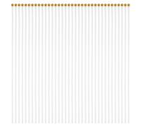 LIFKOME Mât de Drapeau Plastique 50 Pièces, Blanc, Présent Rentrée | Mini Fanions à Main, Poignée Confortable, Surface Lisse, Embout Lance Or, Lot Scolaire