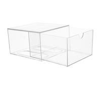 LIFKOME Organisateur de Maquillage pour Rangement Polyvalent Tiroirs en Acrylique Transparent Empilable de Mouchoirs Cosmétiques et Accessoires de Salle de Bain