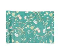 LIFKOME Papier Peint Floral Vert Vintage Autocollant pour Porte et Mur | PVC Adhésif Instantané, Motif Fleuri Coloré, Style Rétro, pour Salon et Rénovation Intérieure