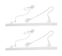 LIFKOME Porte-affiche Suspendu Montage Facile, pour Expositions et Centres Commerciaux 2pcs en Pvc et Fer, sans Outil Accessoires pour Cadres D'affiches et Drapeaux