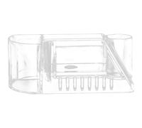 LIFKOME Porte-embouts de Perceuse à Ongles Transparent en Polycarbonate, Organiseur de Bureau pour Tête de Polissage Manucure, Support Compact pour Outils Nail Art, Rangement Pratique