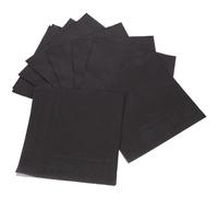 LIFKOME Serviettes de Cocktail en Papier Double Épaisseur Noires Lot de 20 16,5 X 16,5 Cm, pour Fêtes et Occasions Spéciales