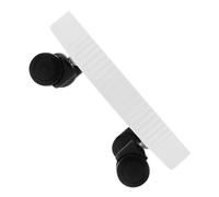 LIFKOME Socle Rond pour Pots de Fleurs avec Roues Robustes en Plastique Blanc, Support Mobile pour Plantes en Pot Couloirs et Salon