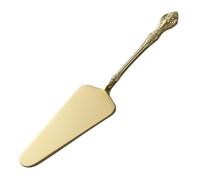 LIFKOME Spatule Crantée en Acier Inoxydable Or Bord Dentelé et Finition Soignée pour Transfert de Pelle à Gâteau et Service de Pizza Professionnel