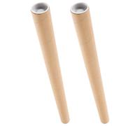 LIFKOME Tubes de Rangement en Carton Kraft Protection Déchirures Lot de 2 Tube D'expédition Simple et Élégant pour Affiches et Dessins pour Stockage et Transport